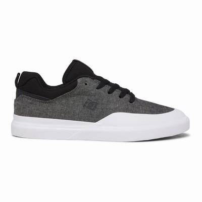 DC Infinite Men's Black/White/Grey Skate Shoes Australia QJS-360